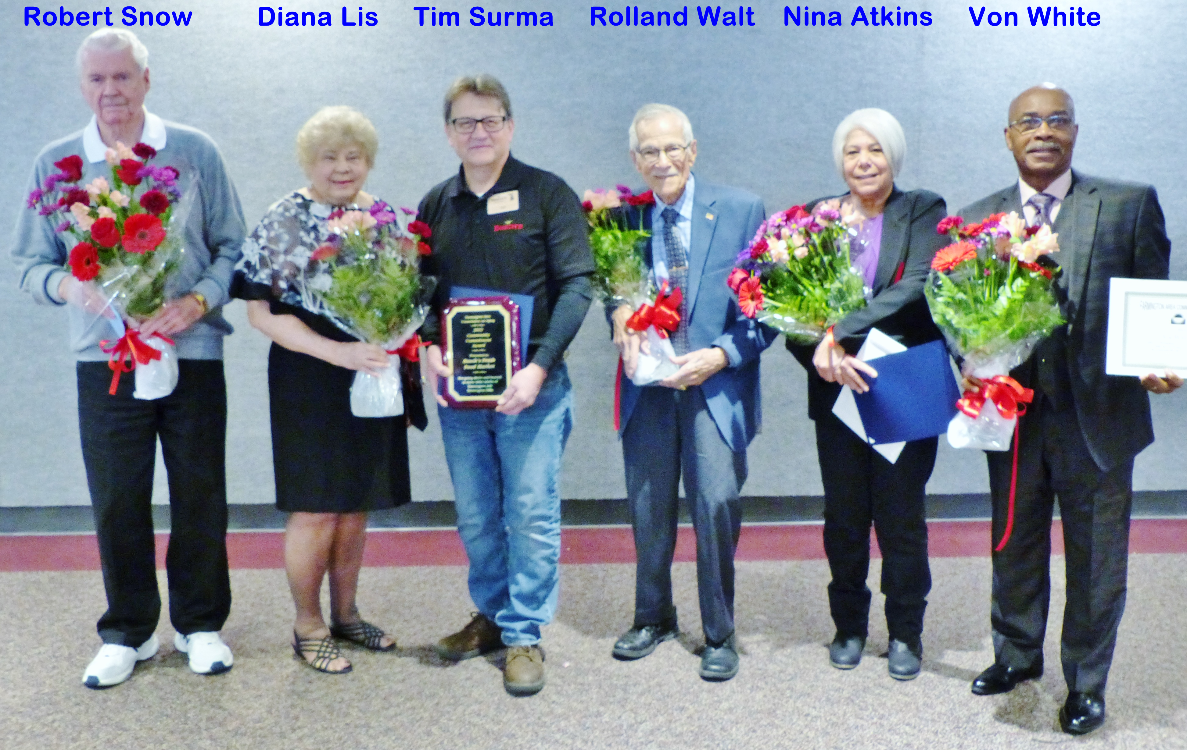 Image: 2019 FACOA Volunteer Award Winners